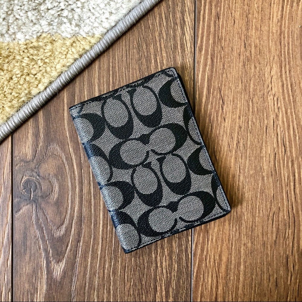 NWOT Coach passport holder or wallet monogram